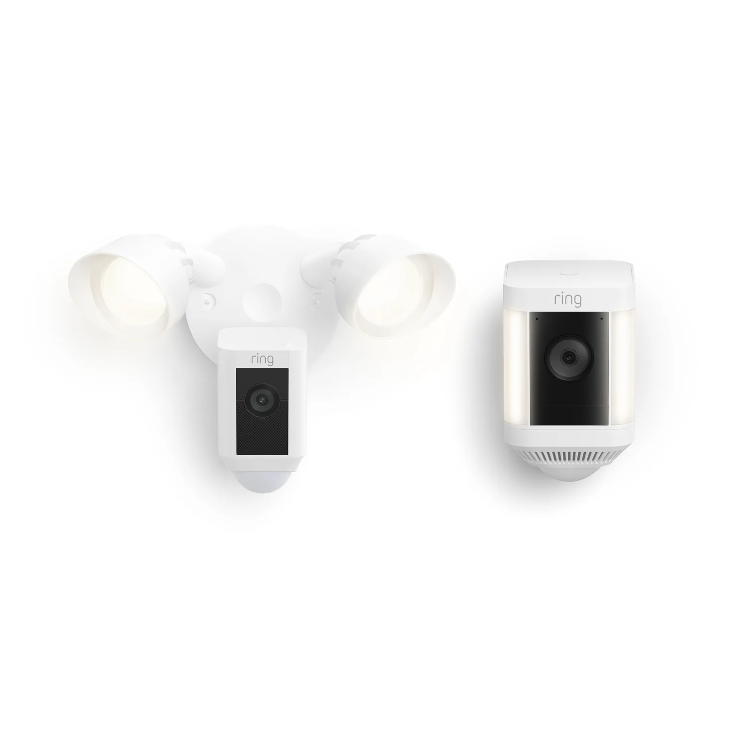 Front and Backyard Enhanced Kit (Spotlight Cam Plus Battery + Floodlight Cam Wired Plus)