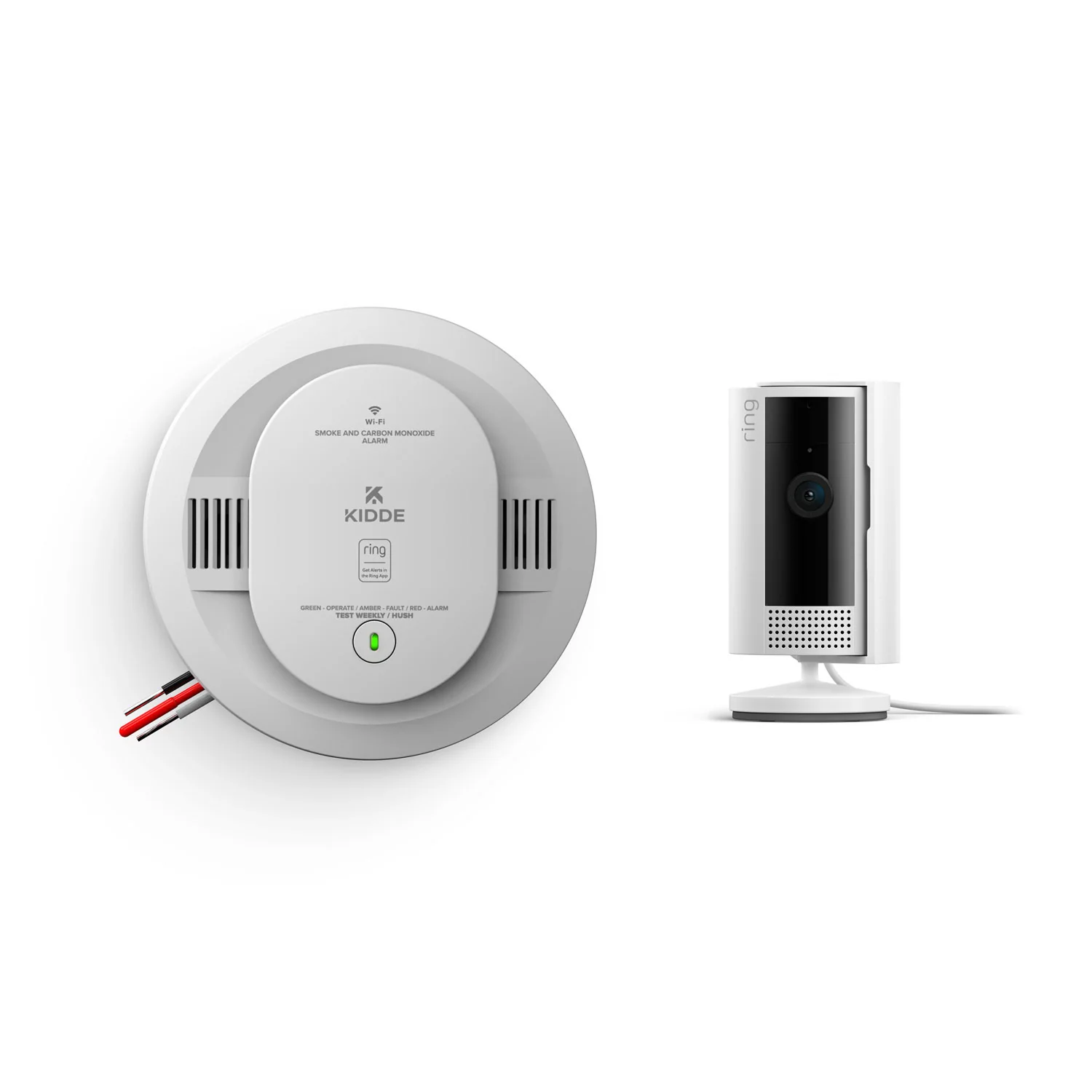 KIDDE Wired Smart Smoke & Carbon Monoxide Alarm  + Indoor Cam (2nd Gen)