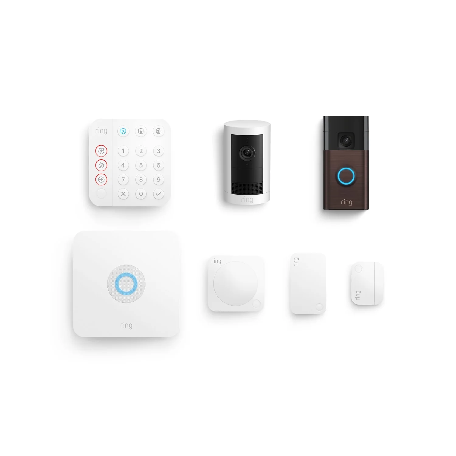 Whole Home Basic Kit (Outdoor Cam Plus Battery + Battery Doorbell + Alarm Security Kit, 5-Piece) - Image 3