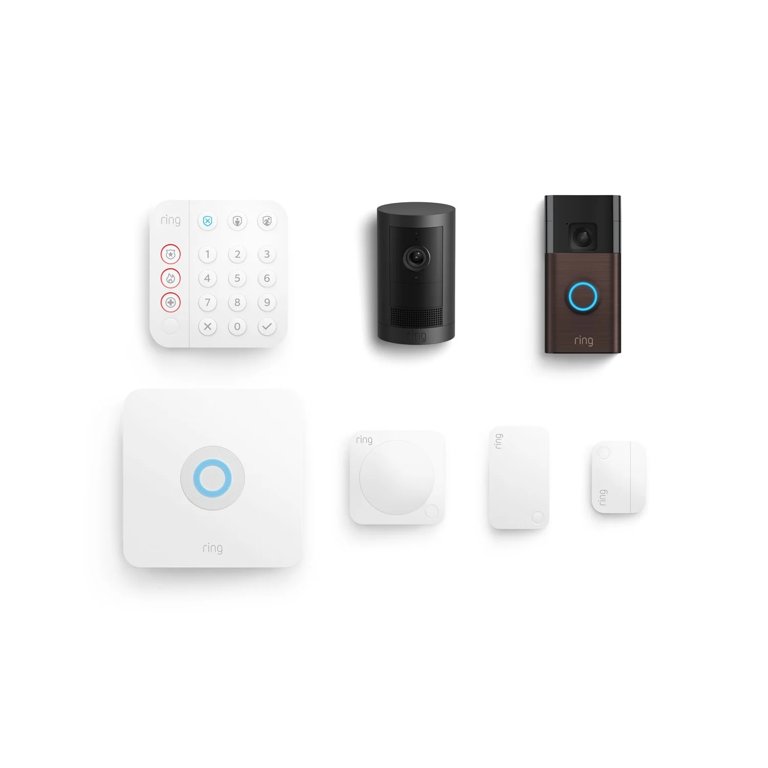 Whole Home Basic Kit (Outdoor Cam Plus Battery + Battery Doorbell + Alarm Security Kit, 5-Piece) - Image 4