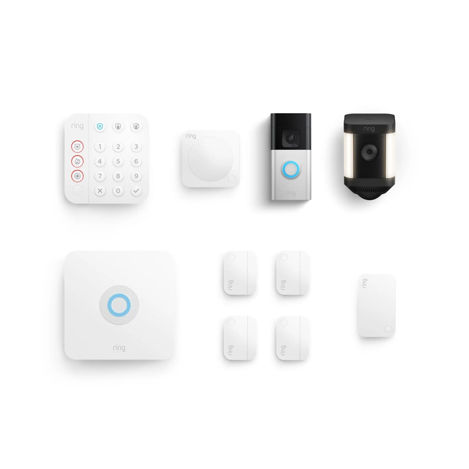 Whole Home Enhanced Kit (Battery Doorbell Plus + Spotlight Cam Plus Battery + Alarm Security Kit, 8-Piece) - Image 2